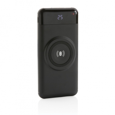 Logotrade reklaamtooted pilt: 10 000 mah juhtmevaba akupank koos kellalaadijaga