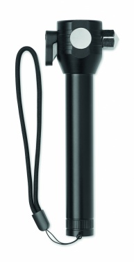 Logo trade firmakingi pilt: 3-ühes alumiiniumist taskulamp koos avariivasara ja turvavöölõikuriga, kohandatava trükilahendusega