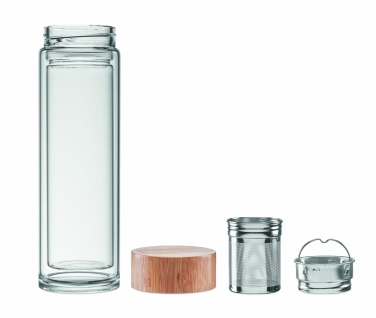 Logotrade firmakingitused pilt: Kaheseinaline klaaspudel 400ml München