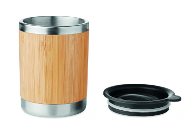 Logo trade firmakingituse pilt: Bambusest kaanega trummel 250ml