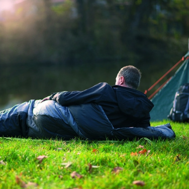 Logotrade reklaamkingituse foto: Magamiskott KINABALU Schwarzwolf