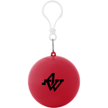 Logo trade firmakingi pilt: Xina vihmapontšo võtmehoidjaga hoiupallis