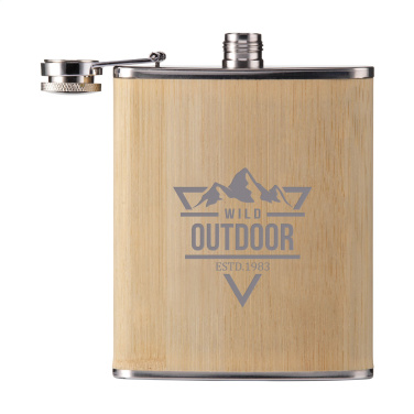 Logotrade reklaamtoote foto: Hipflask Bamboo 200 ml joogipudel