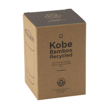 Logotrade reklaamtoote foto: Kobe Bamboo RCS Recycled Steel 350 ml kohvitass