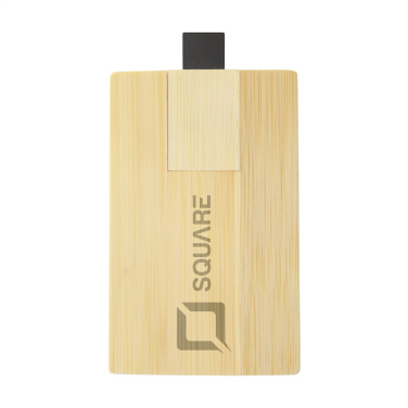Logotrade ärikingi foto: Krediitkaart USB Bamboo 32 GB
