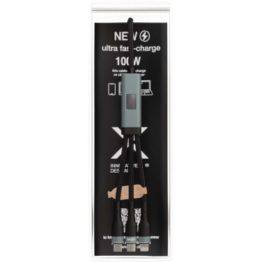 Logotrade ärikingituse foto: SCX.design C53 100 W 5-ühes rPET ülikiire laadimiskaabel