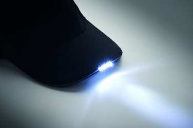 Logo trade firmakingituse pilt: LUZCAP 5 paneeliga LED puuvillane müts 220gr/m²