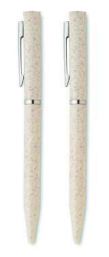 Logotrade reklaamkingitused pilt: PEAT nisuõlest keskkonnasõbralik pastapliiatsi komplekt