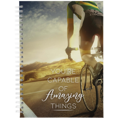 Logotrade firmakingi foto: Desk-Mate® A5 kõvakaaneline dateerimata päevik