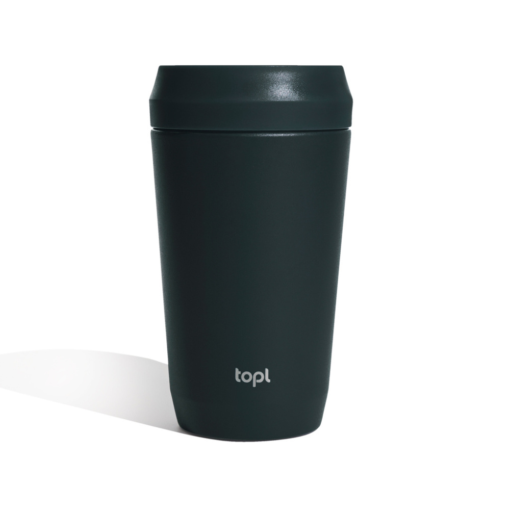 Logotrade reklaamkingituse foto: Topl Recycled Steel To Go Tumbler Patenteeritud 360 Kaas 354ml