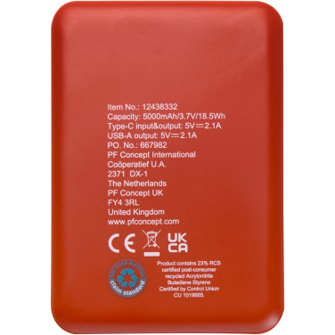 Logo trade ärikingitused foto: Asama 5000 mAh Type-C taaskasutatud plastist akupank