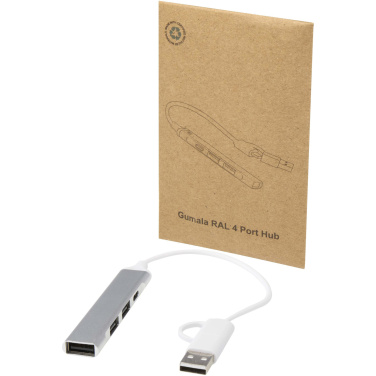 Logotrade meened pilt: Alkaid 4-pordiline USB-A ja Type-C jaotur kahe sisendiga