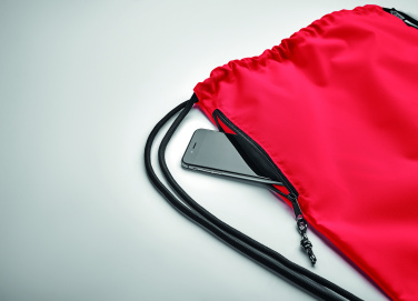 Logotrade reklaamtoote foto: Suur nööriga kott 300D RPET