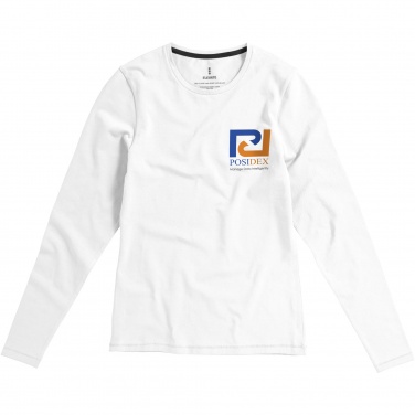 Logo trade liikelahja kuva: Ponoka long sleeve women's organic t-shirt