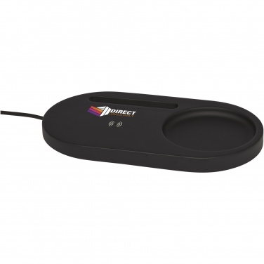 Logotrade liikelahja mainoslahja kuva: Klip-työpöydänjärjestäjä, 5 W, langattomasti lataava