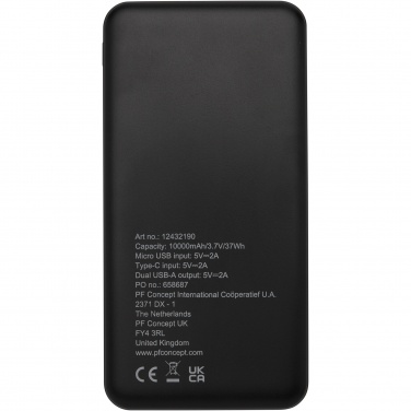 Logo trade liikelahjat mainoslahjat kuva: Loop 10 000 mAh:n varavirtalähde kierrätetystä muovista 