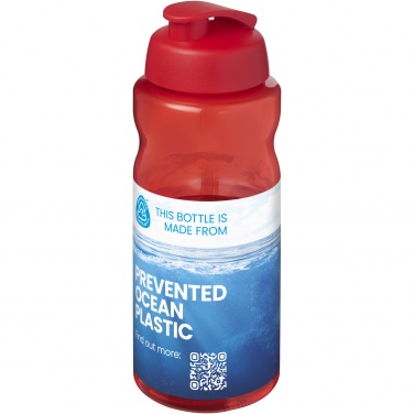Logo trade mainostuotet tuotekuva: H2O Active® Eco Big Base 1 litran urheilujuomapullo flip lid -kannella