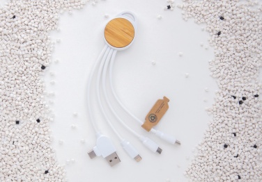 Logotrade liikelahja tuotekuva: RCS Ontario 6-in-1 pyörökaapeli kierrätetystä muovista