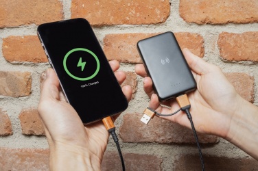 Logo trade mainoslahja kuva: RCS 5000mAh varavirtalähde langattomalla latauksella