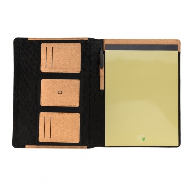 Logotrade mainoslahjat kuva: Deluxe korkki portfolio A4 kynällä