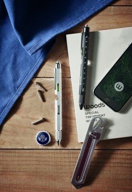 Logotrade mainoslahja ja liikelahja kuva: Vesivaakakynä ja viivoitin