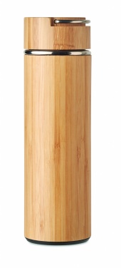 Logo trade mainoslahja kuva: Bambu termospullo 400 ml TAMPERE