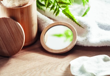 Logotrade mainoslahja ja liikelahja kuva: Bambu meikkipeili