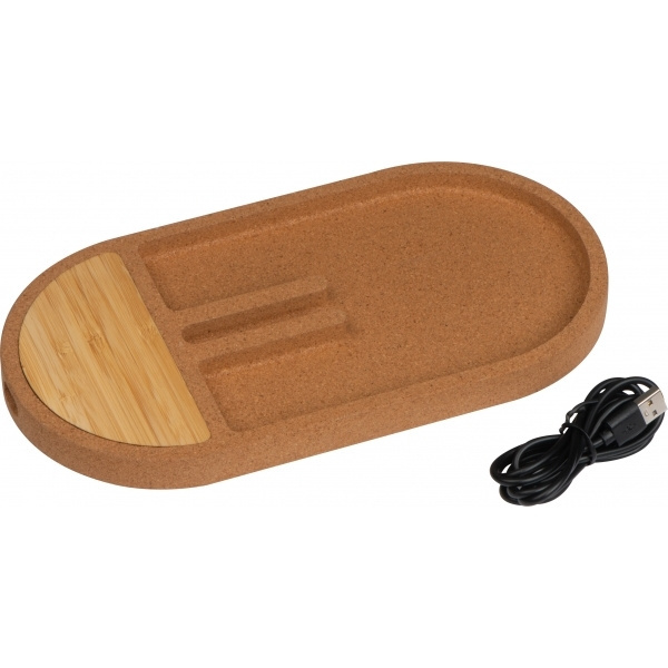 Logotrade mainoslahja tuotekuva: Pöytäjärjestäjä latausasemalla LANCASTER