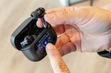 Logotrade mainoslahja ja liikelahja kuva: Airtune RCS ANC-kuulokkeet, joissa on kosketusnäyttö