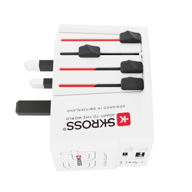 Logo trade liikelahjat mainoslahjat kuva: SKROSS World Travel adapteri MUV 65W PD USB C -kaapelilla