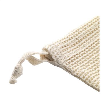 Logo trade liikelahjat tuotekuva: Natura Organic GOTS Mesh Bag (120 g/m²) hedelmäpussi