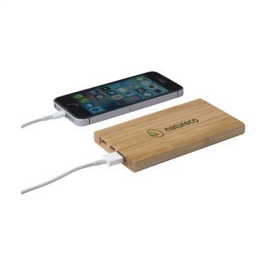 Logotrade mainoslahjat kuva: Bamboo 4000 Powerbank ulkoinen laturi