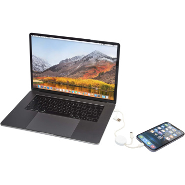 Logotrade liikelahjat kuva: Citala kierrätysmuovinen 30 cm:n ja 27W:n datasynkronoiva 5-in-1-pikalatauskaapeli