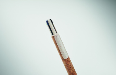 Logotrade mainoslahja ja liikelahja kuva: 4-värinen mustekynä korkkia