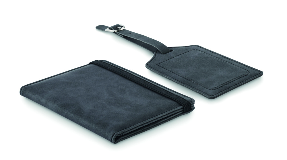 Logotrade liikelahjat mainoslahjat tuotekuva: Passinkannet ja matkalaukku tagi