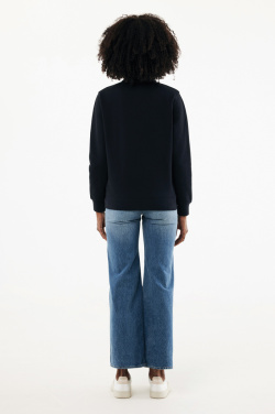 Logo trade mainostuote kuva: IQONIQ Elgon -vetoketjullinen collegepaita kierrätyspuuvilla