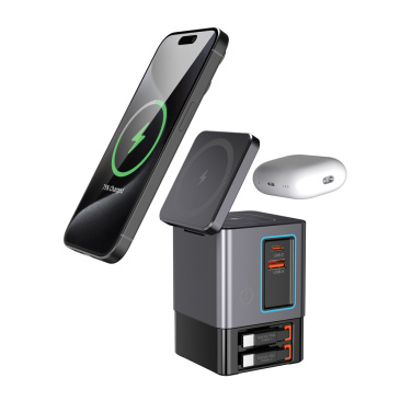 Logo trade mainostuotet tuotekuva: Urban Vitamin Sacramento 105WGAN -laturi, kaapelit