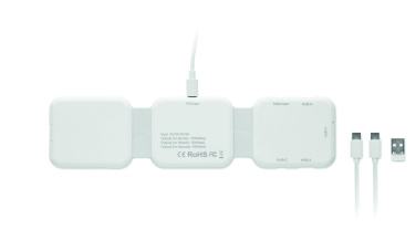 Logo trade mainoslahja ja liikelahja tuotekuva: Taitettava latausasema