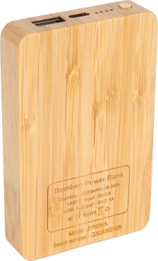 Logo trade mainoslahjat tuotekuva: Varavirtalähde 5000 mAh valaistulla logolla