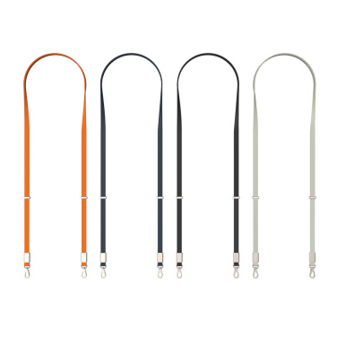 Logo trade mainostuote kuva: Nivo RCS-kierrätetty PET crossbody-kaulanauha