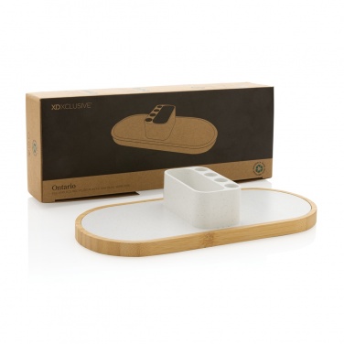 Logotrade biznesa dāvanas foto: Ontario RCS rplastic 10W dubultā bezvadu