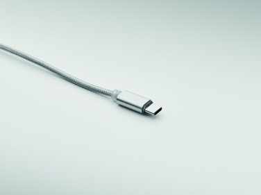 Logotrade korporatīvās dāvanas foto: 2 vienā garš uzlādes kabelis