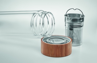 Логотрейд бизнес-подарки картинка: Термобутылка стеклянная München