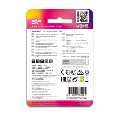 Лого трейд бизнес-подарки фото: Флешка Silicon Power Blaze B06 3.0