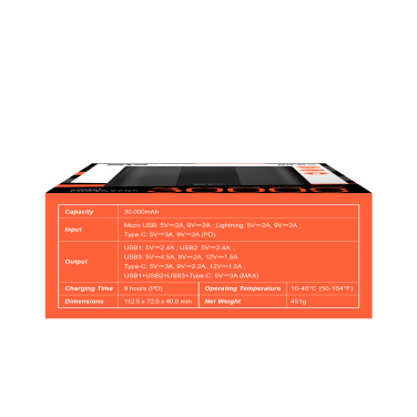 Логотрейд pекламные продукты картинка: Внешний аккумулятор SILICON POWER QX55 30000 мАч