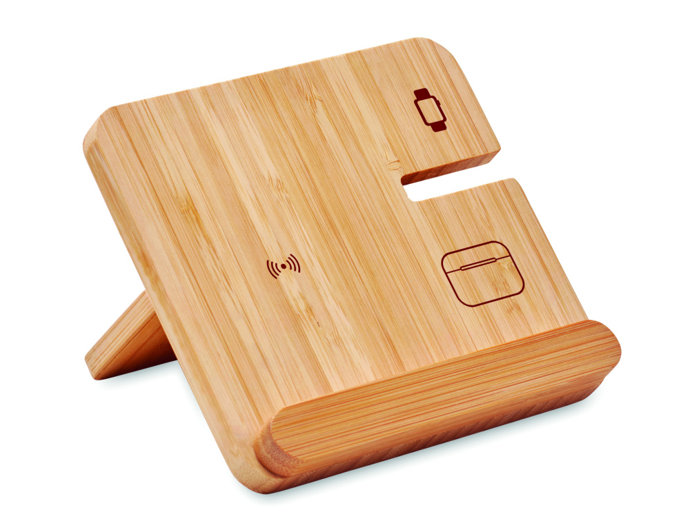 Лого трейд бизнес-подарки фото: 3 in 1 15W wireless charger