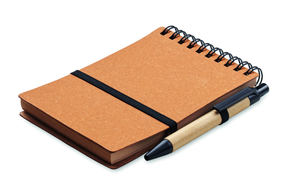 Логотрейд pекламные cувениры картинка: Recycled notebook with ball pen