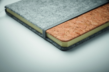 Лого трейд pекламные подарки фото: A5 RPET cork notebook