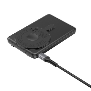 Лого трейд бизнес-подарки фото: Urban Vitamin Redwood 5in1 5000 мАч 20 Вт PD магнитный внешний аккумулятор