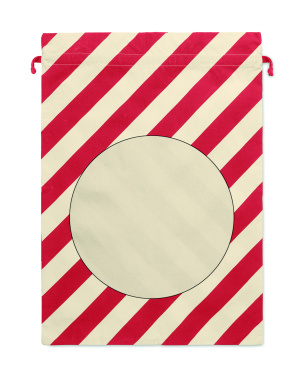 Логотрейд pекламные cувениры картинка: Large Santa cotton bag